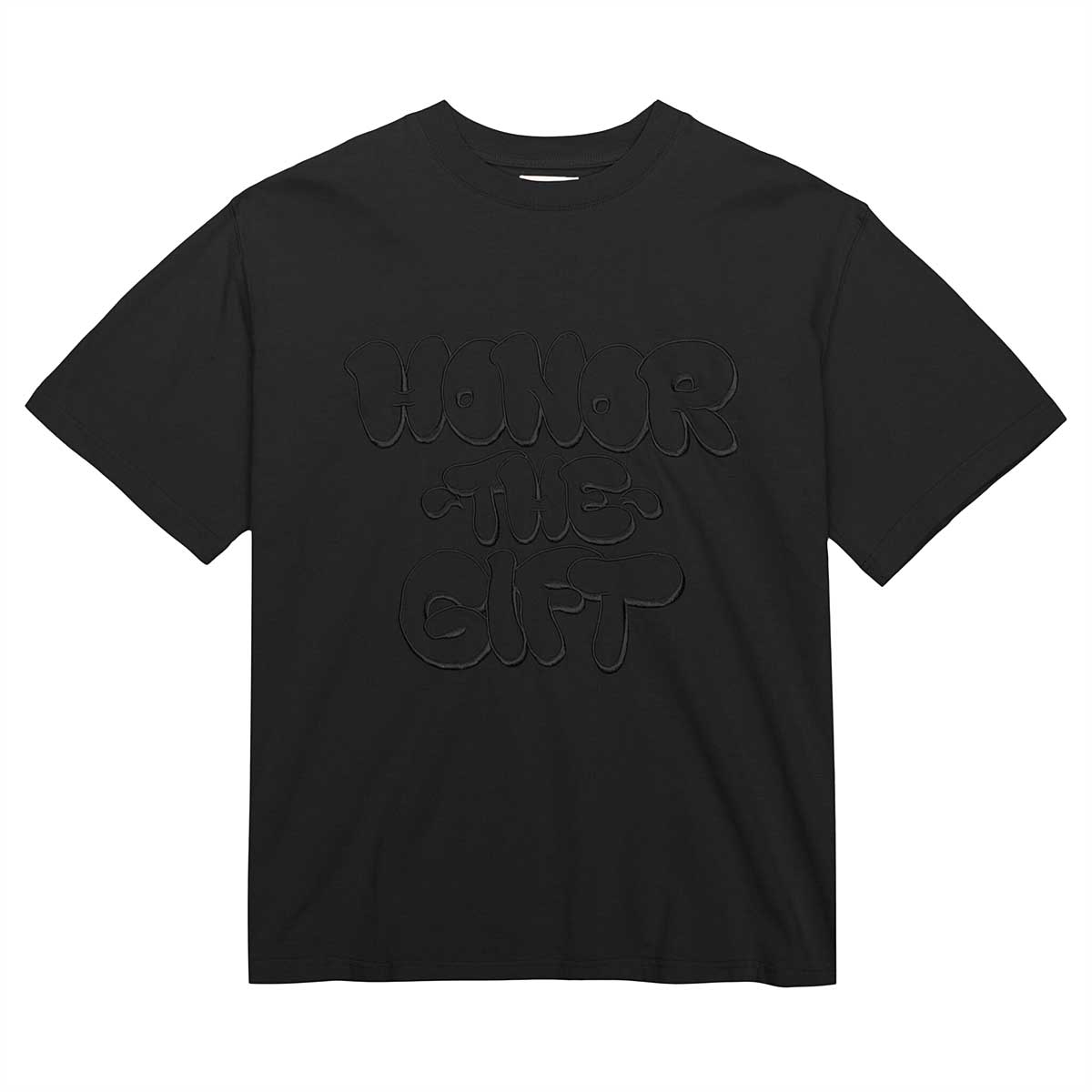 Image of Honor The Gift Script T-shirt, Black