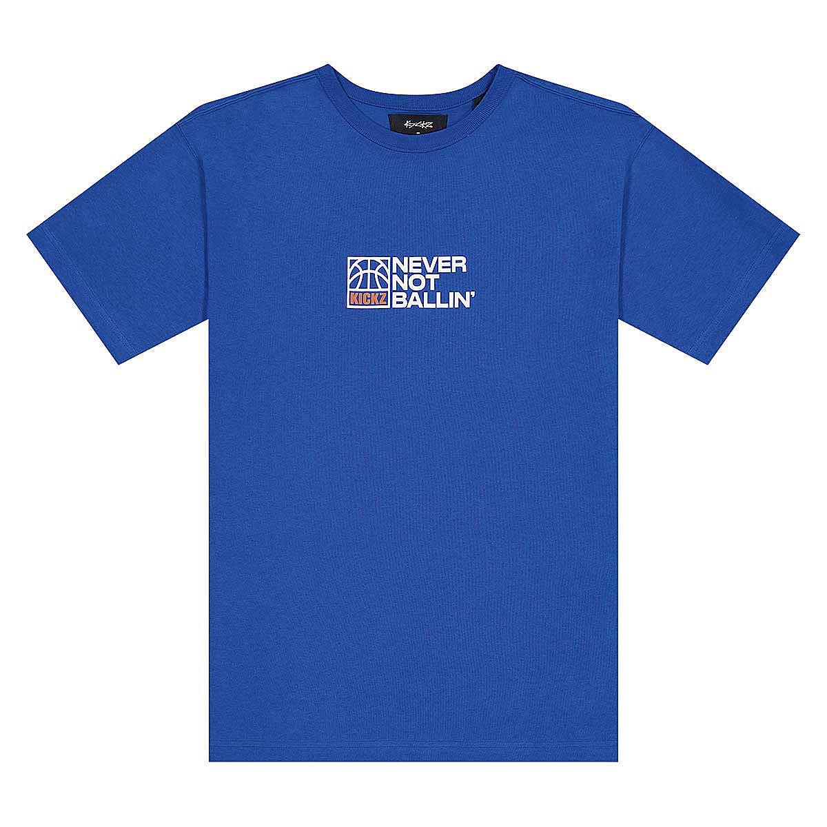 Image of Kickz Never Not Ballin T-shirt, Lapis Blue