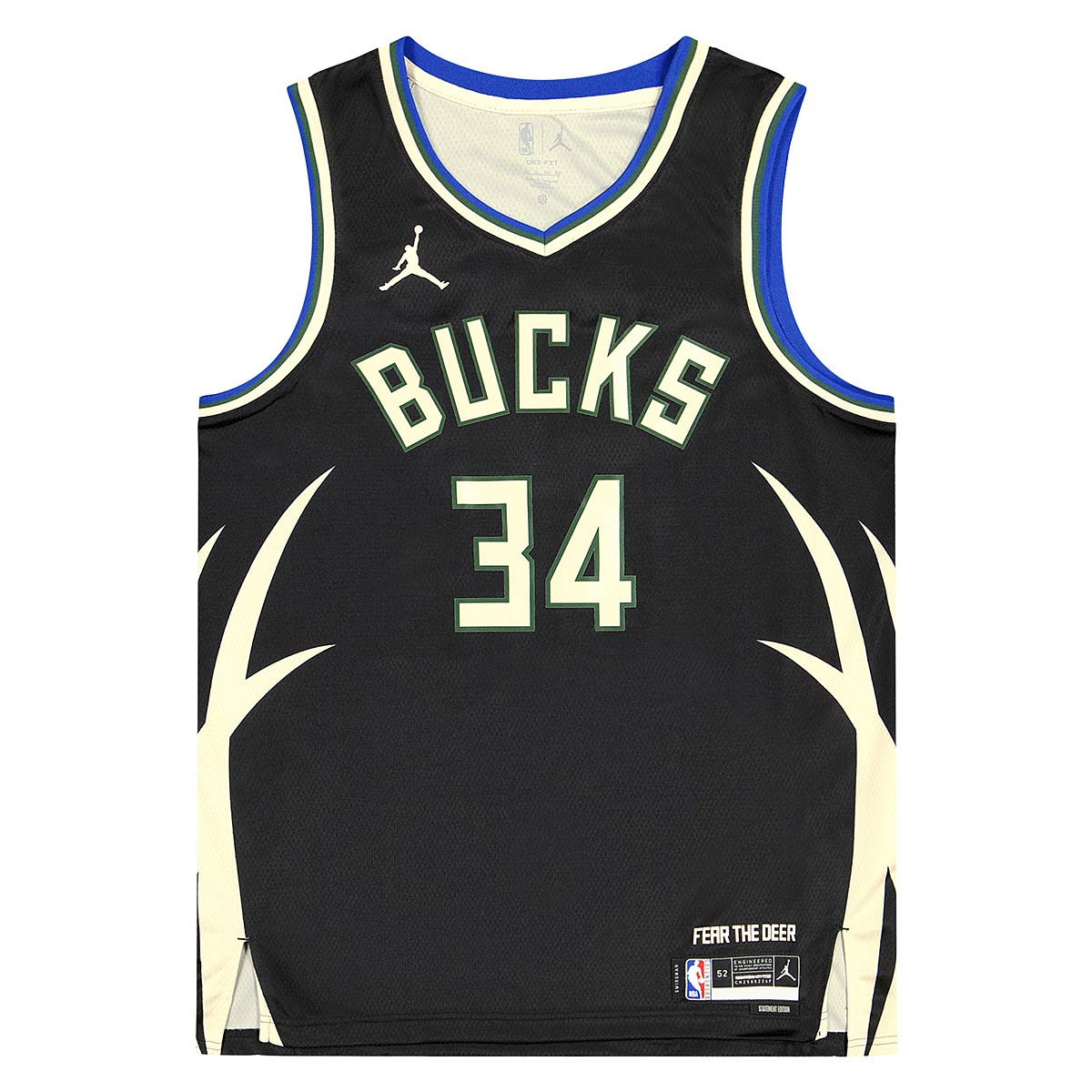 Nike NBA Milwaukee Bucks Dri-fit Statement Swingman Jersey Giannis Antetokounmpo, Schwarz/antetokounmpo G XL