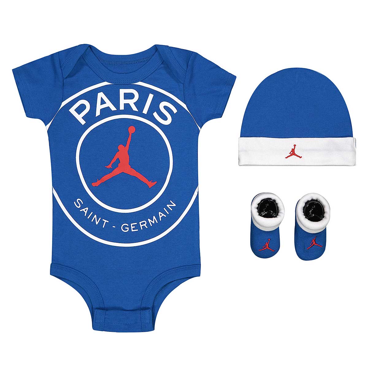 Jordan Kids Psg Jordan Paris Hat/Bodysuit/Bootie Set 3Pc Toddler, Game Royal