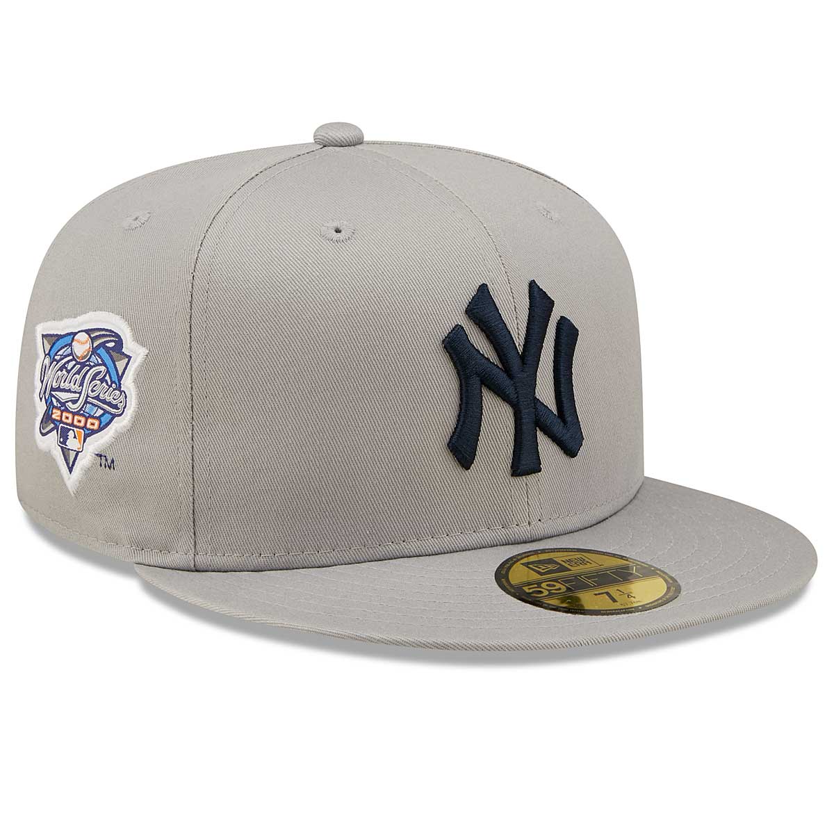 New Era Mlb Side Patch 59Fifty New York Yankees, Grey-New York Y