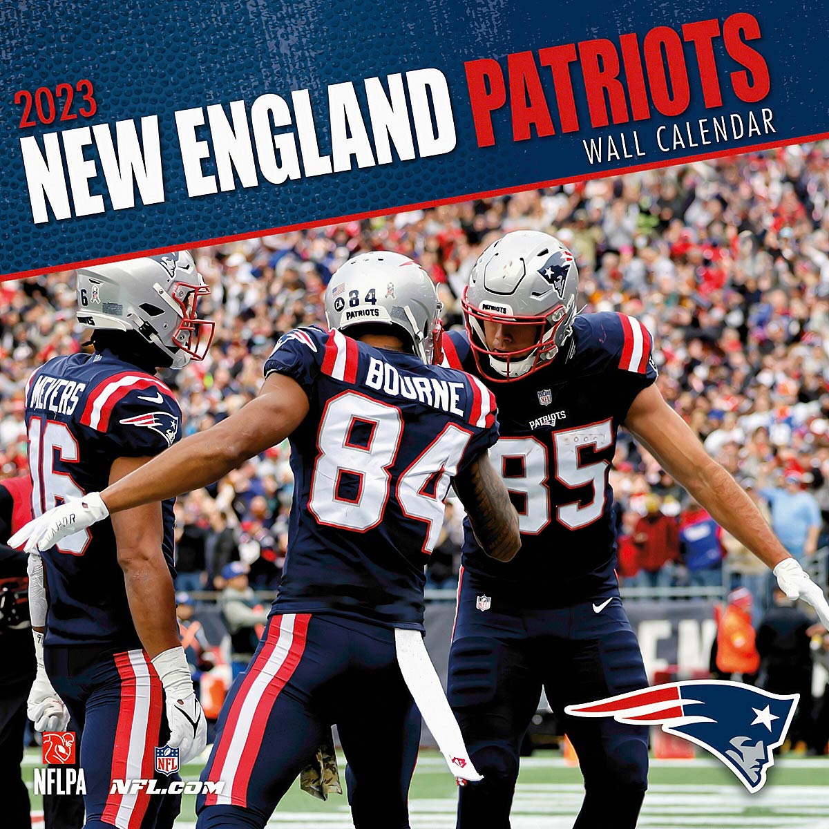 Rockstylz New England Patriots - Nfl - Calendar - 2023, Red Blue White